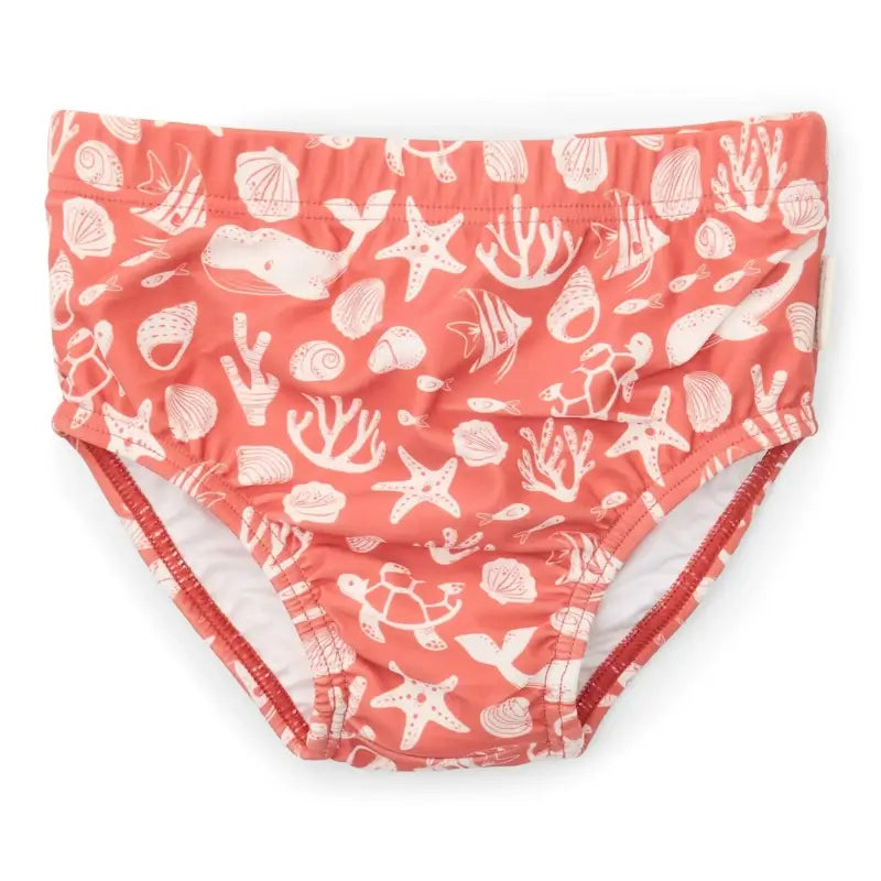 Little Dutch Μαγιό πάνα Sea Life Coral Red