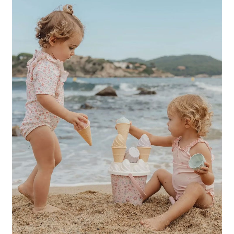 Little Dutch Dreamy Mermaid Σετ 14 κουβαδάκια παραλίας σχέδιο παγωτού