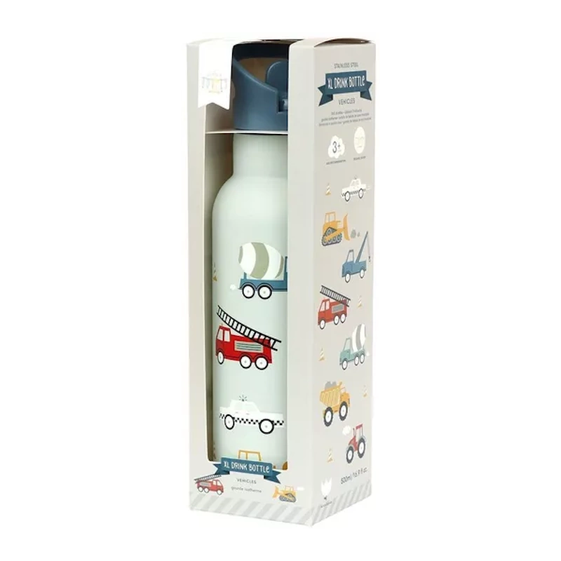 A Little Lovely Company Παγούρι Θερμός 500ml - Cars