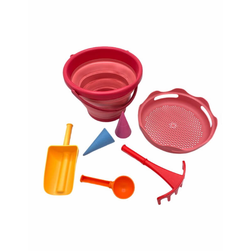CompacToys 7in1 Sand Toys - Red