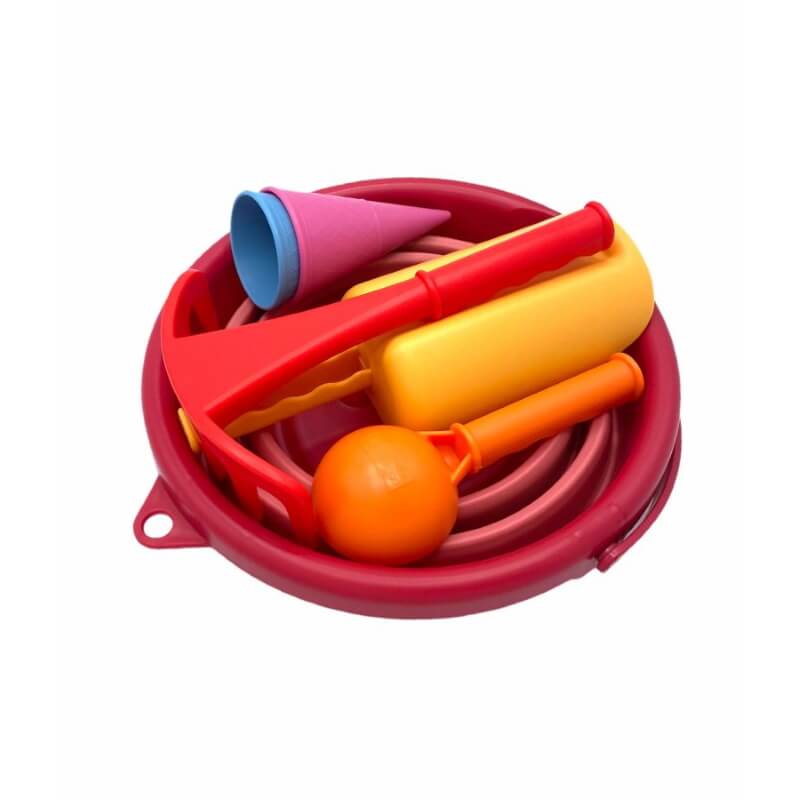 CompacToys 7in1 Sand Toys - Red