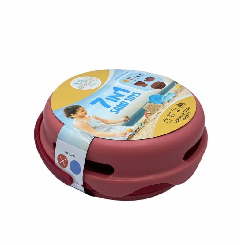 CompacToys 7in1 Sand Toys - Red