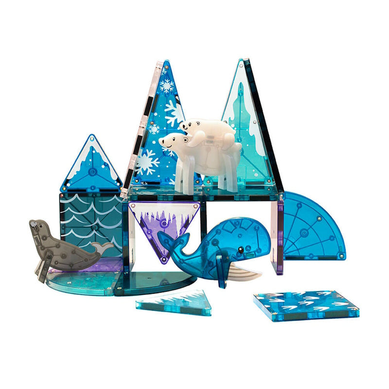 Μαγνητικά Πλακίδια Magna-Tiles Πλακίδια Clear Colors σετ 25τμχ Arctic