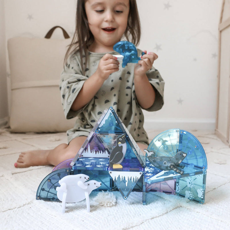 Μαγνητικά Πλακίδια Magna-Tiles Πλακίδια Clear Colors σετ 25τμχ Arctic