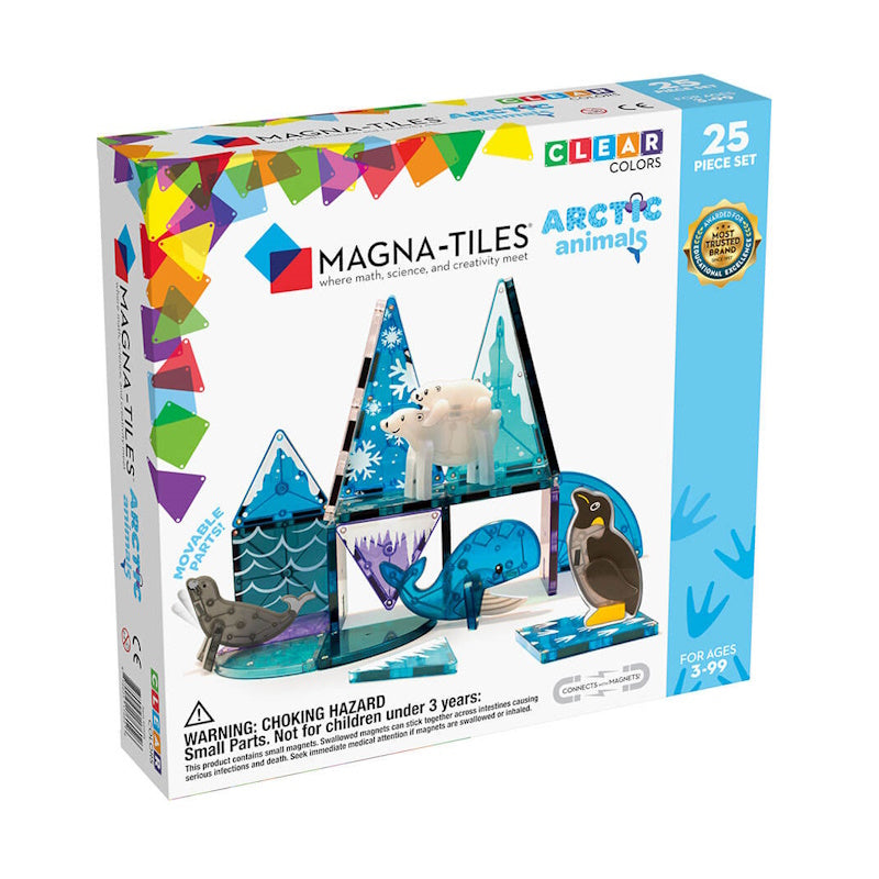 Μαγνητικά Πλακίδια Magna-Tiles Πλακίδια Clear Colors σετ 25τμχ Arctic