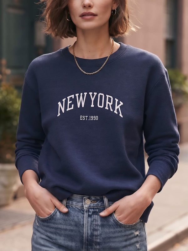NY Sweater in Navy