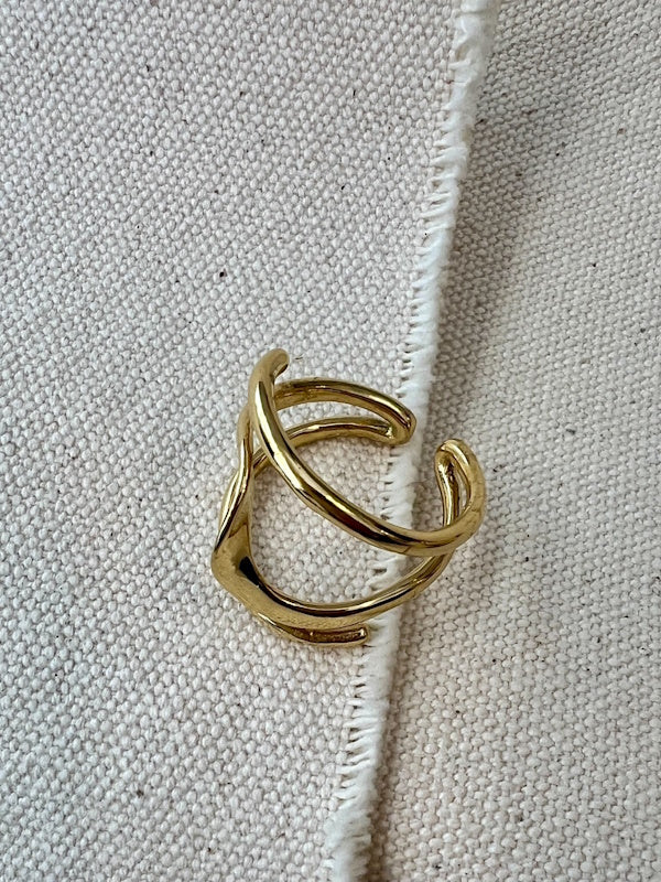 Blingbox The Swing Ring in Gold