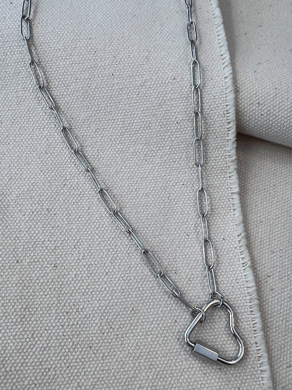 Blingbox Chained Heart in Silver