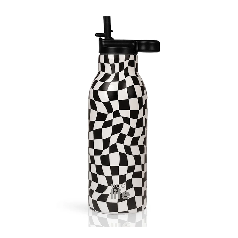 Ecolife Θερμός Black & White - 550ml