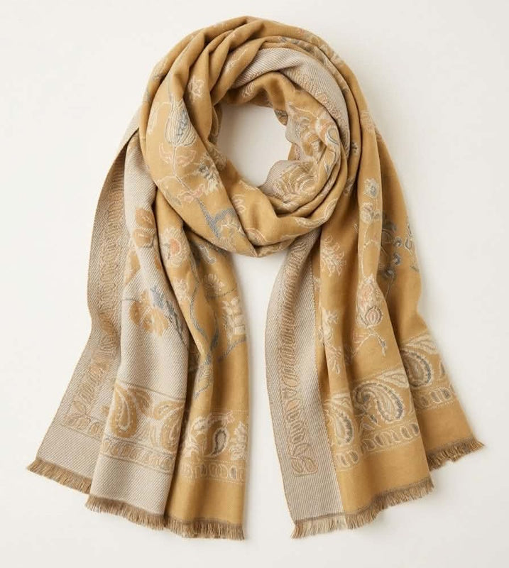 Linder Paisley Scarf in Butter