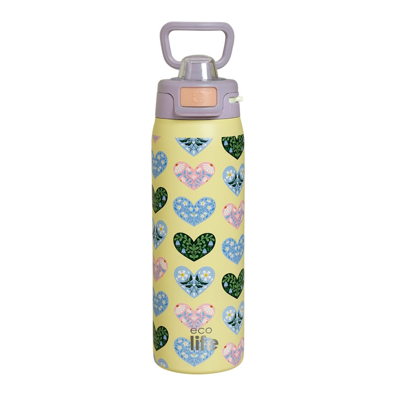 Μπουκάλι Θερμός Ecolife 0,65ltr Blossom Hearts