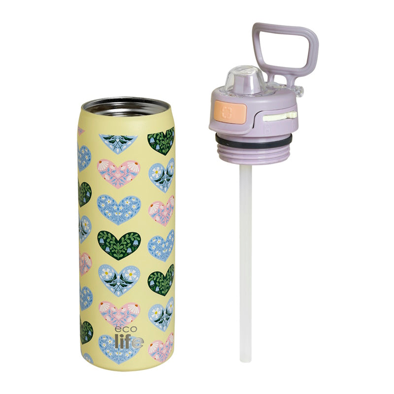 Μπουκάλι Θερμός Ecolife 0,65ltr Blossom Hearts