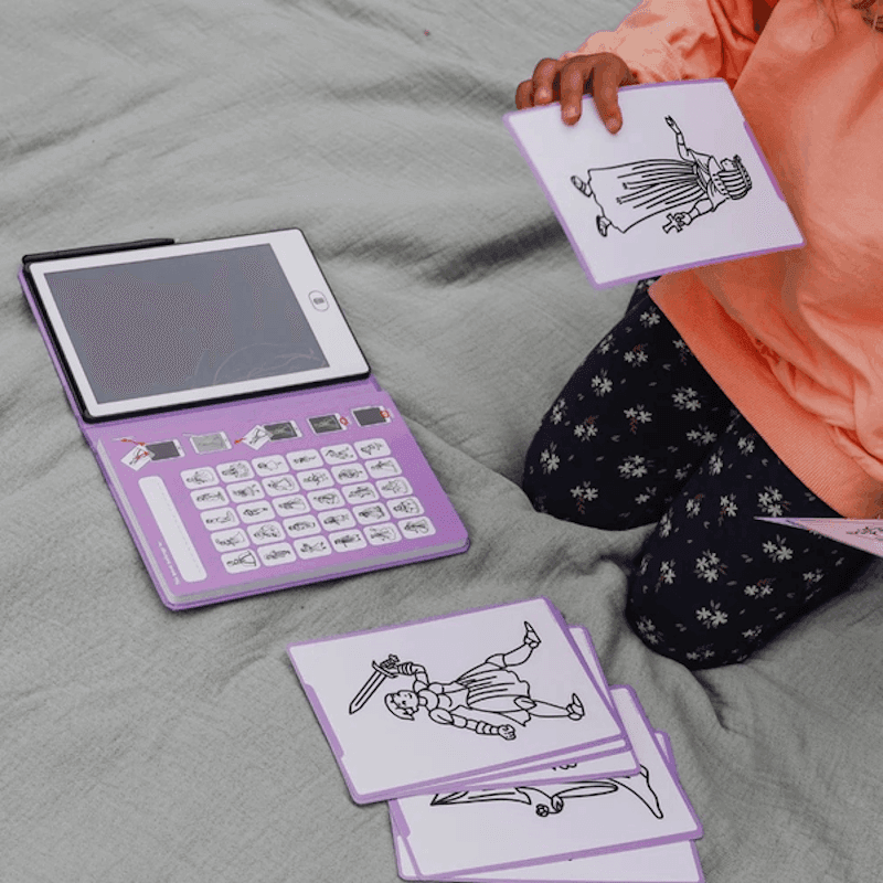 KIDYWOLF Tablet ζωγραφικής με οθόνη LCD (30 κάρτες)- Princess
