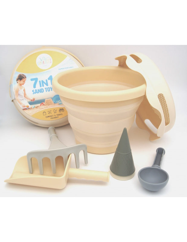 CompacToys 7in1 Sand Toys - Beige