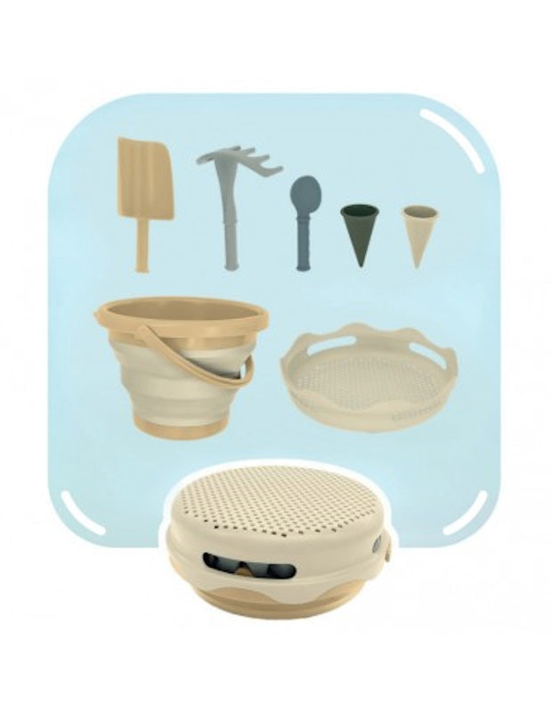 CompacToys 7in1 Sand Toys - Beige