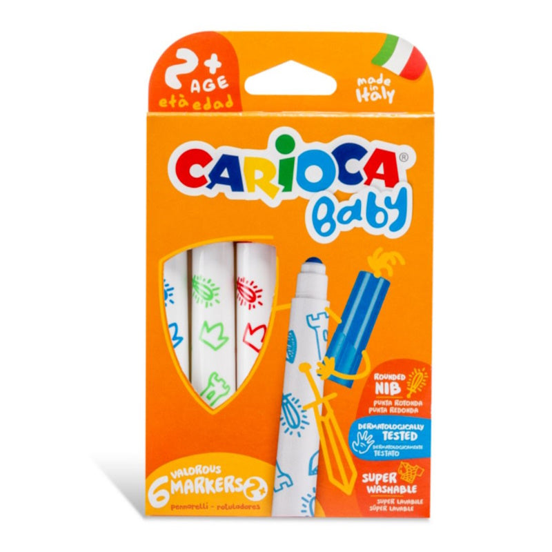 Carioca Μαρκαδόροι Carioca Baby 2+ (6 τεμάχια)