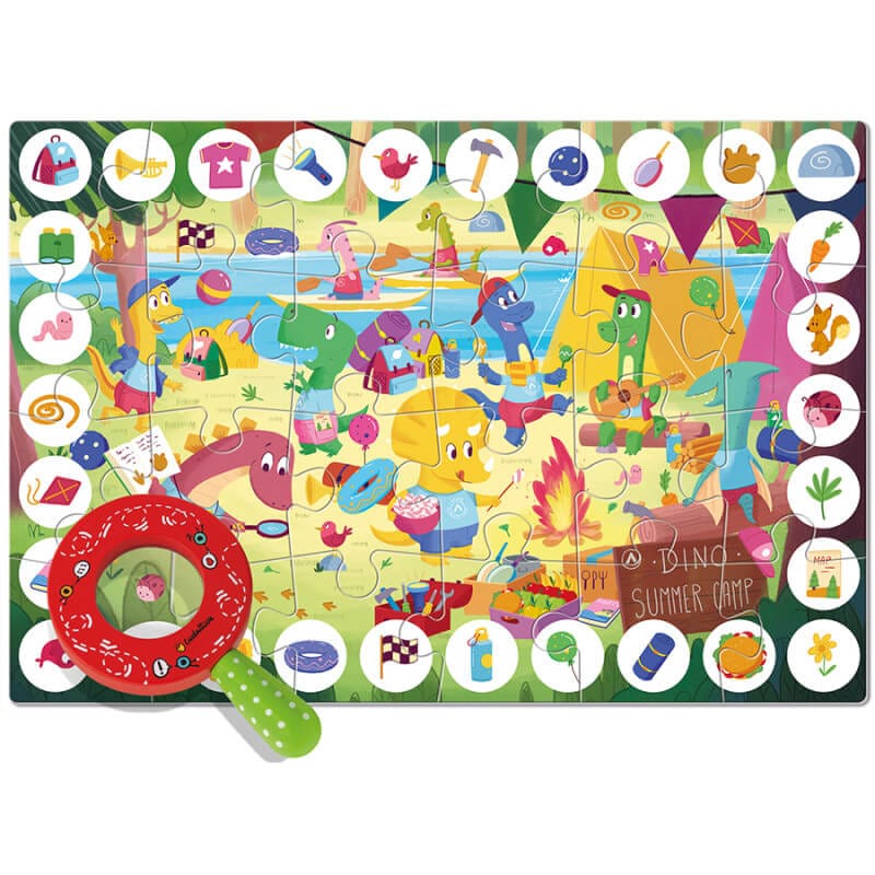 Ludattica Puzzle Zoom - Dinosaurs 24pcs