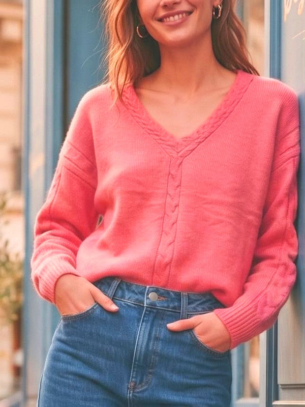Cassie Knit in Coral Pink