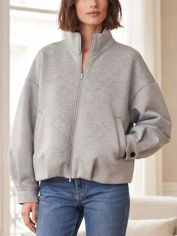 Scuba Bomber Jacket in Grey