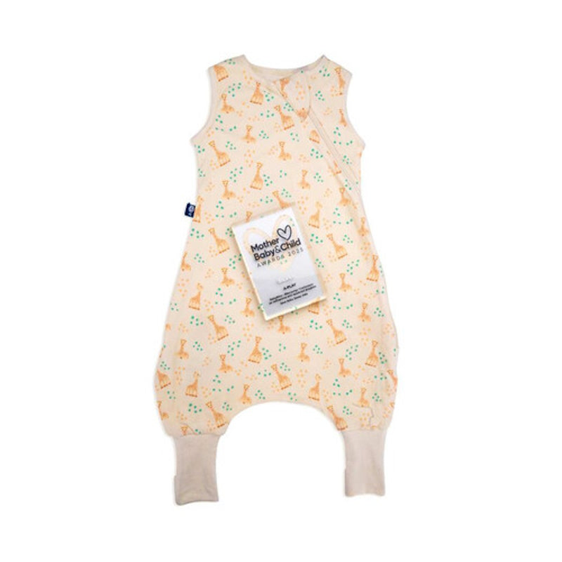 BabyBliss BlissJump x Σόφι η Καμηλοπάρδαλη: Υπνόσακος Χειμωνιάτικος 2.5 tog με ποδαράκια από οργανικό βαμβάκι Vanilla