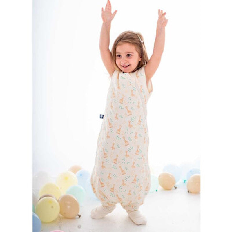 BabyBliss BlissJump x Σόφι η Καμηλοπάρδαλη: Υπνόσακος Χειμωνιάτικος 2.5 tog με ποδαράκια από οργανικό βαμβάκι Vanilla