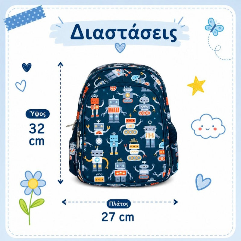 A Little Lovely Company Backpack - Robots