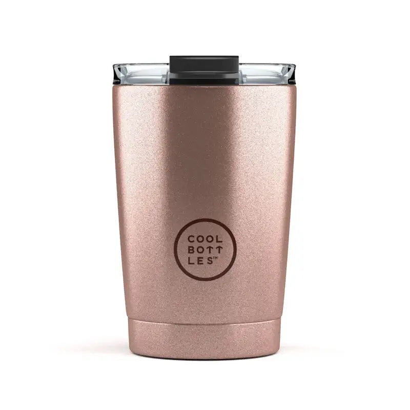 Cool Bottles Ανοξείδωτο ποτήρι-θερμός Μεταλλικό Ροζ 330ml