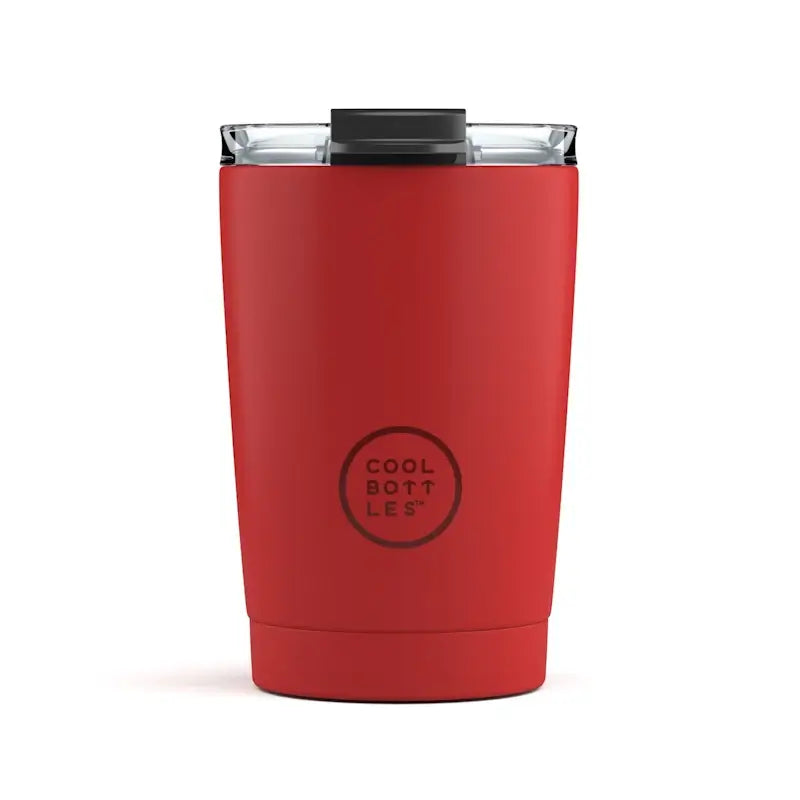 Cool Bottles Ανοξείδωτο ποτήρι-θερμός Vivid Red 330ml