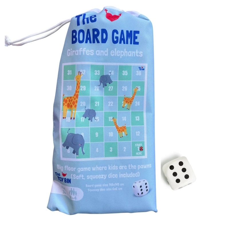 The Toy Bin Cars Giant Snakes and Ladders Floor Game for Kids - Animals