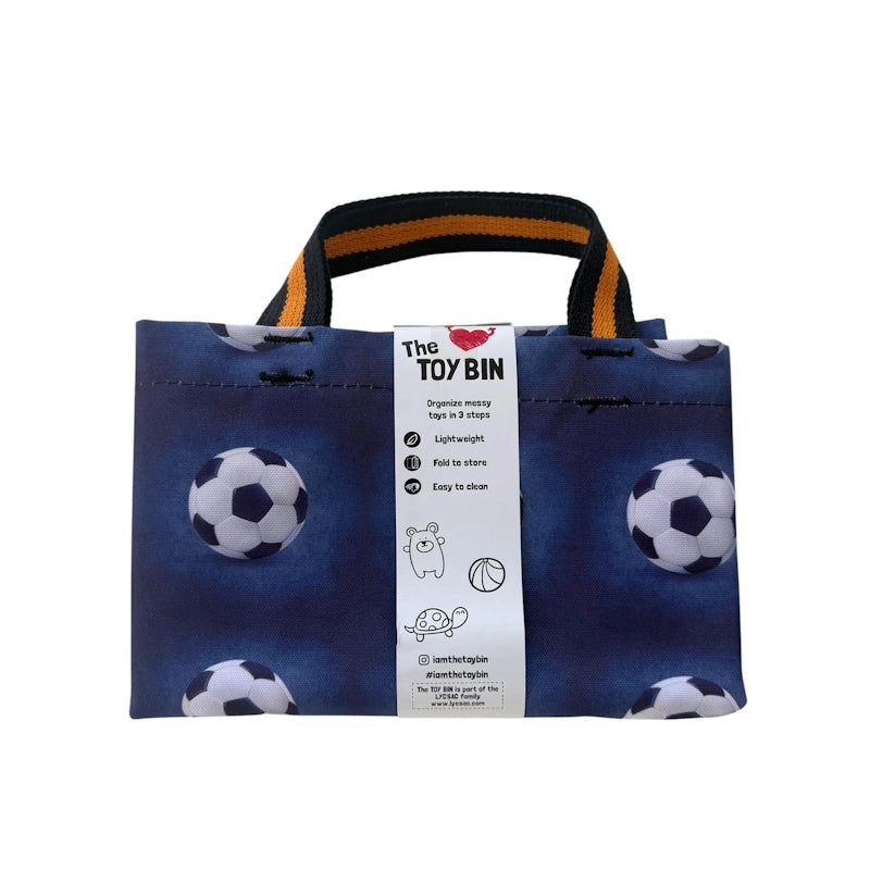 The Toy Bin Kids Toy Storage Basket for Balls & Sports Toys | Foldable Toy Organizer