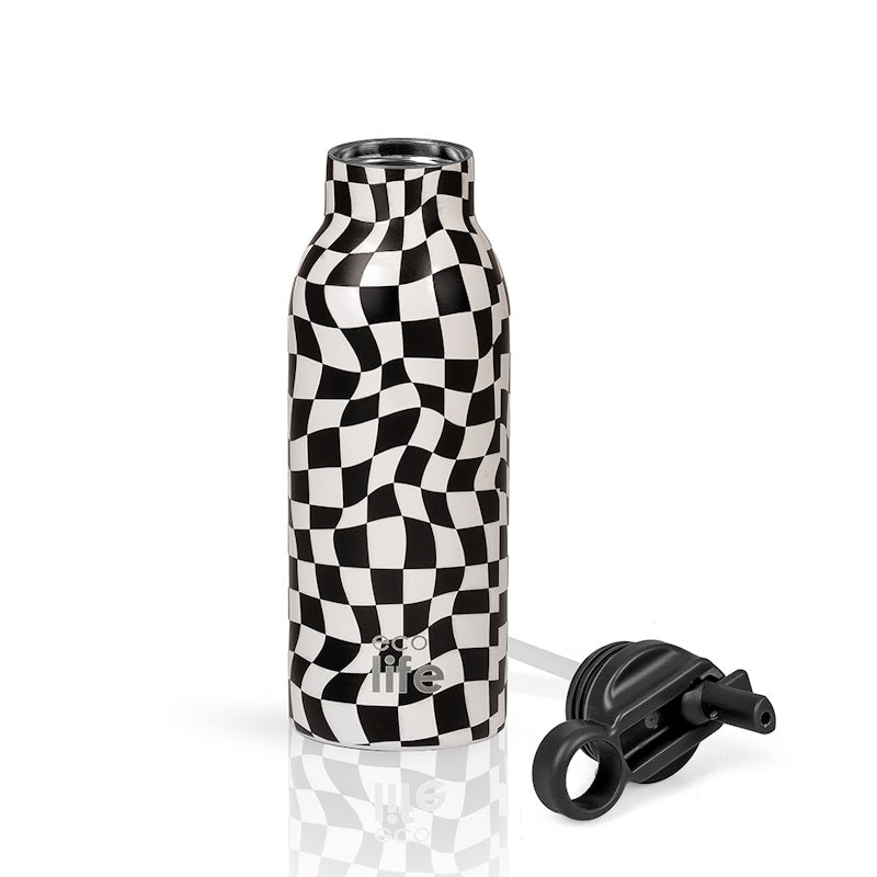 Ecolife Θερμός Black & White - 550ml