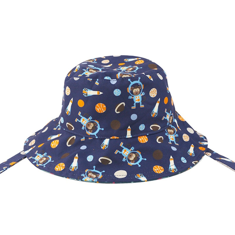 Flapjack Cape Sunhat UPF50+ Space Monkey/Alligator