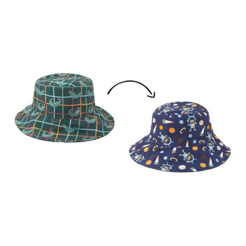 Flapjack Cape Sunhat UPF50+ Space Monkey/Alligator