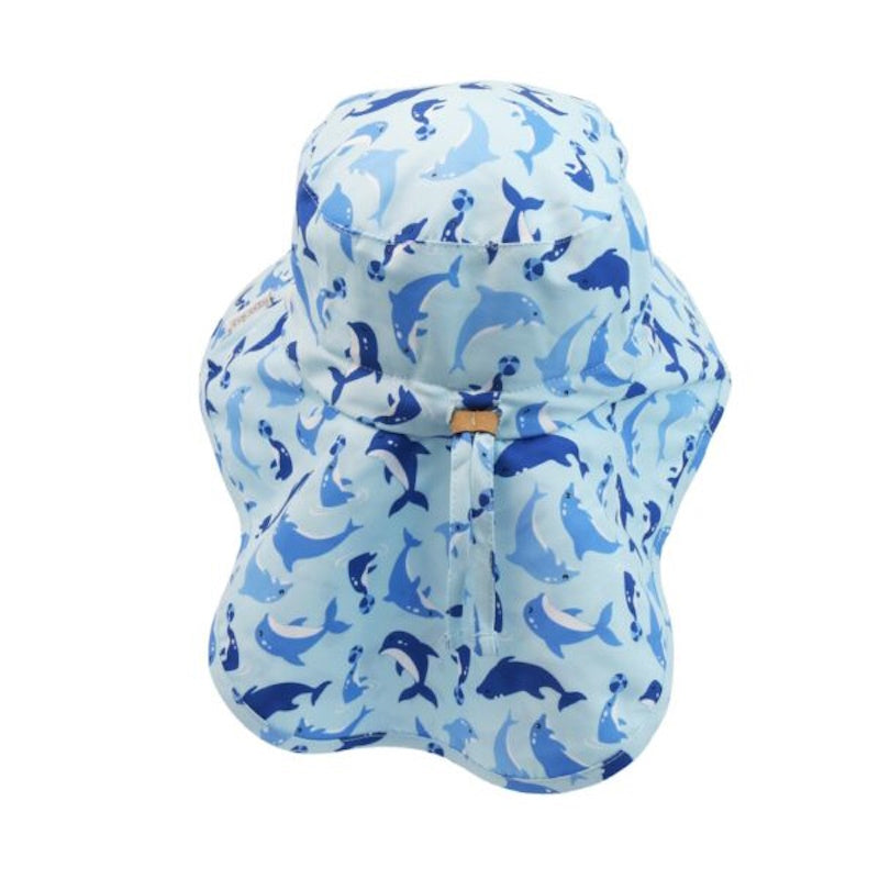 Flapjack Cape Sunhat UPF50 – Dolphin/Jellyfish