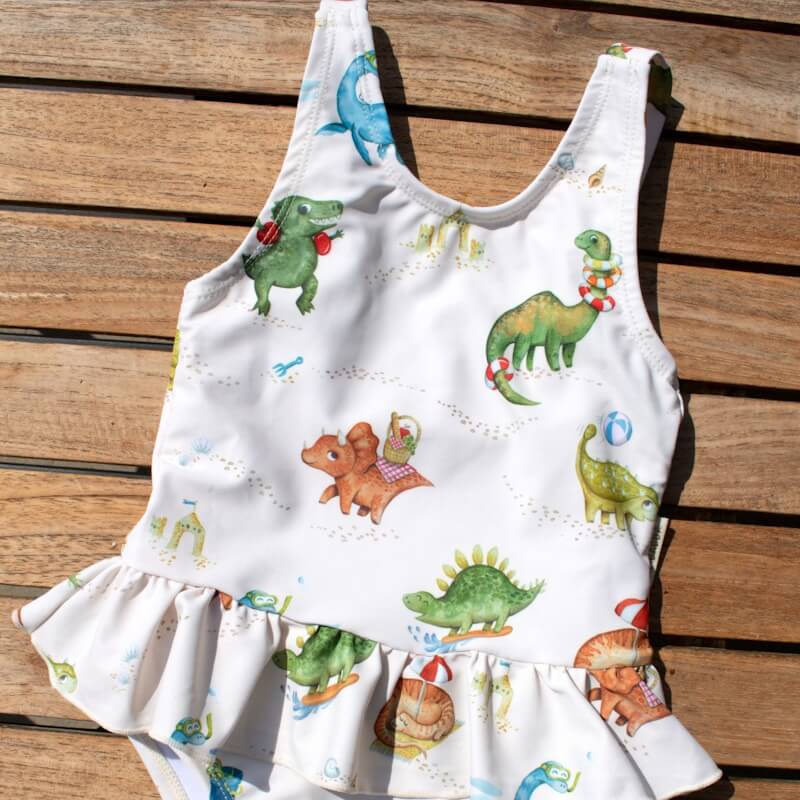 Filibabba Eva Swimsuit Dino Beach