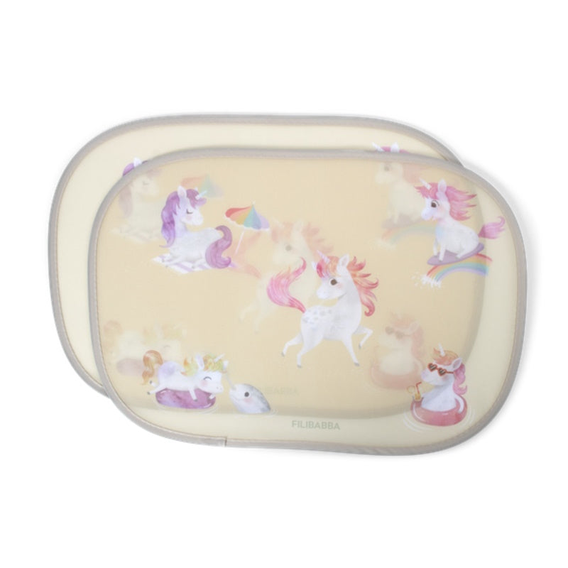 Filibabba – Sun Shades for the Car 2pcs – Unicorn Shores