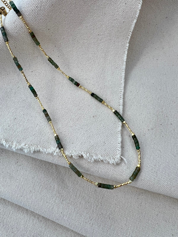Fine Stone Emerald Necklace