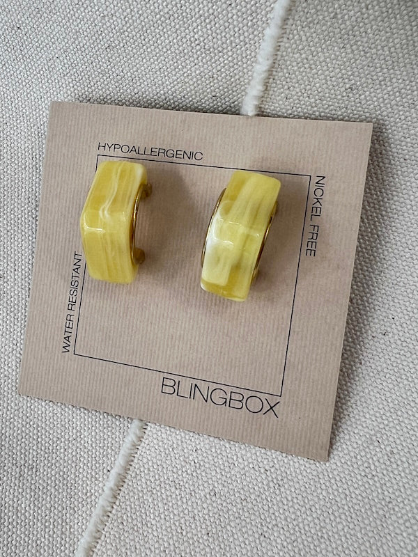 Loop Earrings in Yellow