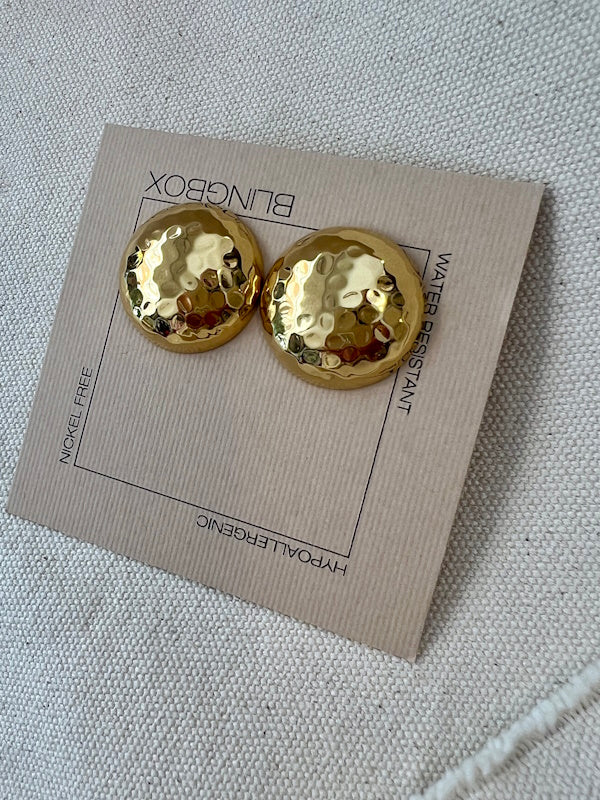 Gold Disk Earrings
