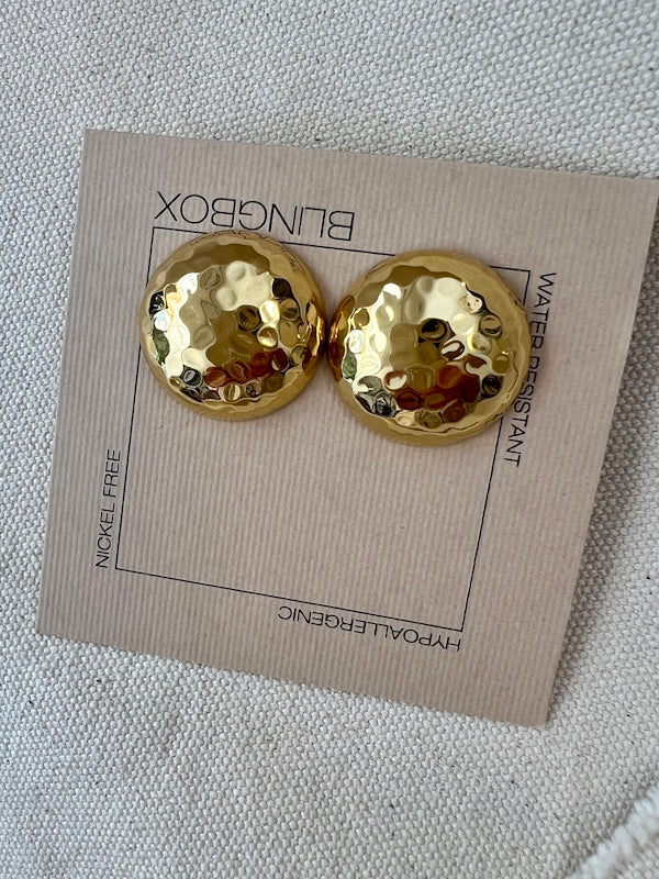 Gold Disk Earrings