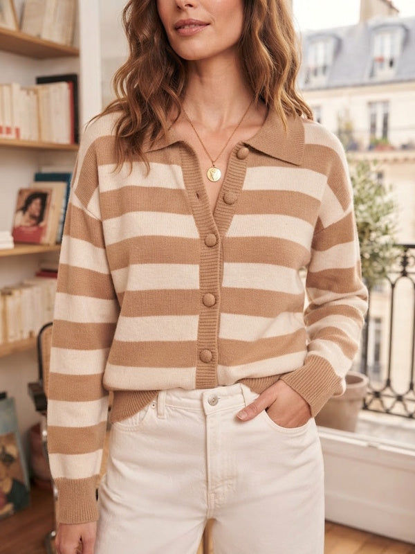 Linda Mariniera Top in Beige