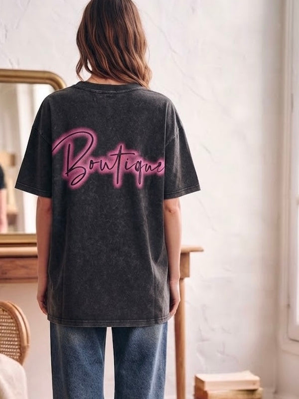 Boutique T-shirt in Black