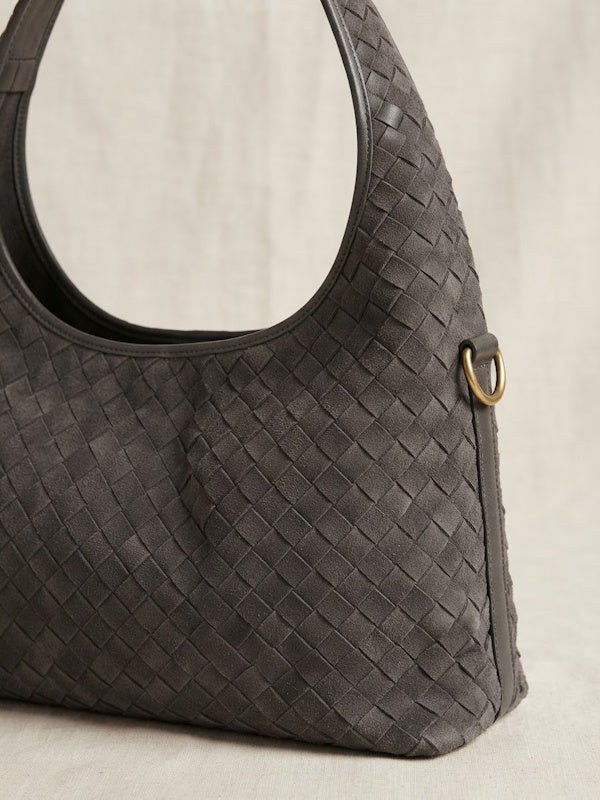 Treble Shopper Bag in Grey