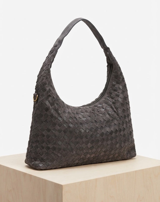 Treble Shopper Bag in Grey