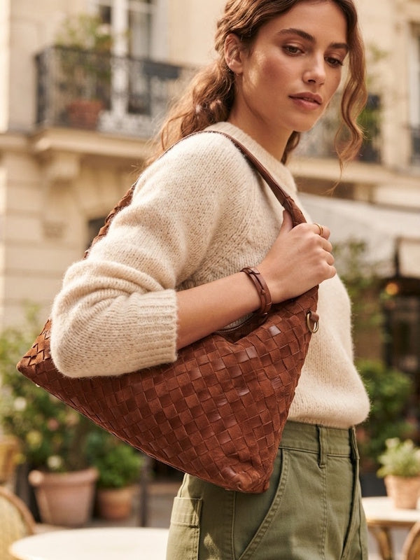 Treble Shopper Bag in Honey
