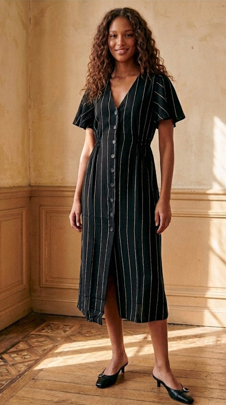 Dessi Midi Dress in Black