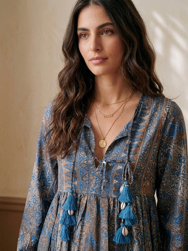 Layla Boho Midi Dress