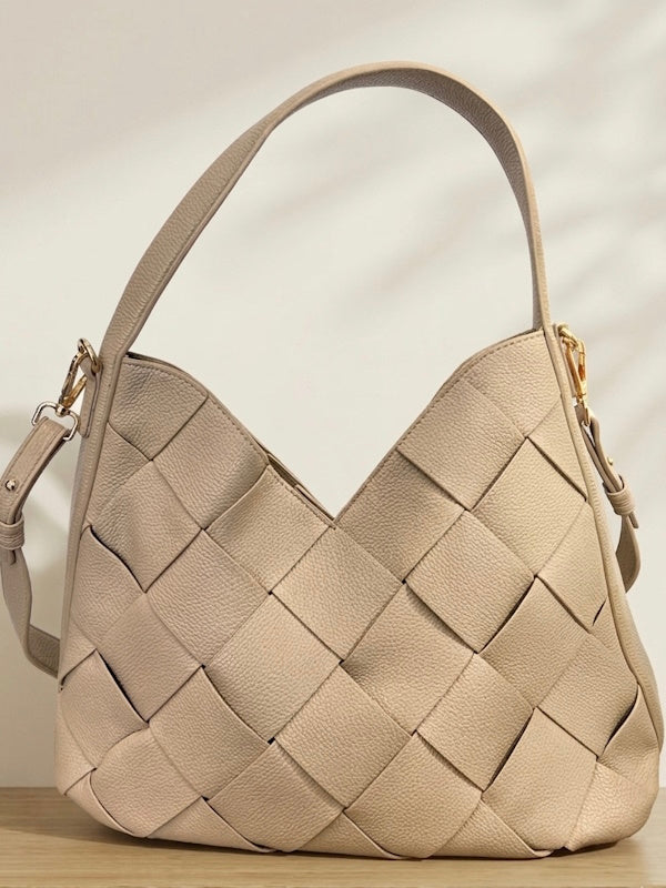 Hobo Tote Bag in Nude