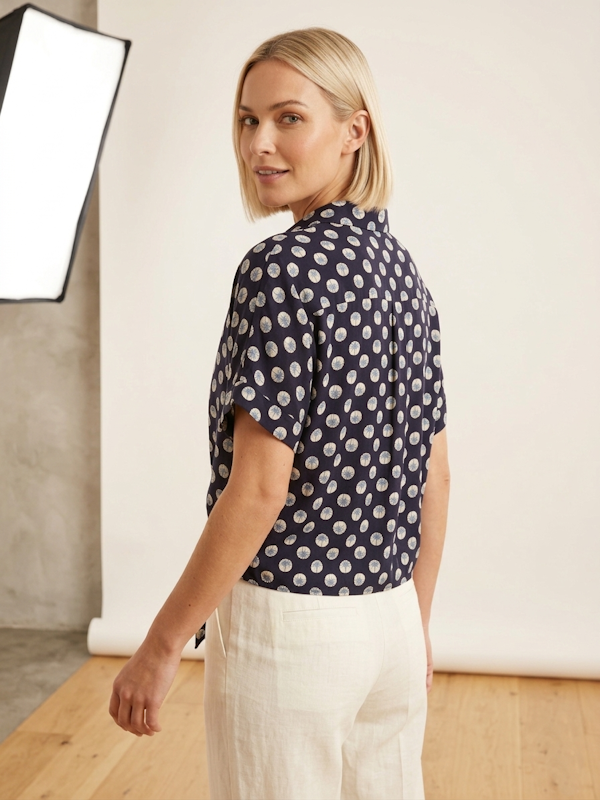 Cassie Top in Navy