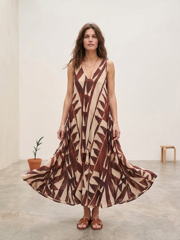 Carlin Dress in Grape
